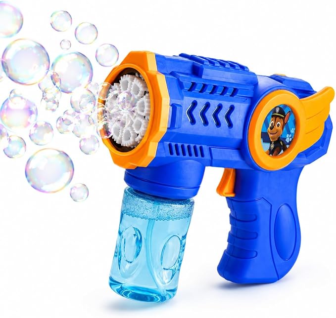 GRYLN Pilli Köpük Tabancası Otomatik Baloncuk Makinesi Bubble Gun Bol Köpük Üreten Sızdırmaz Tasarım