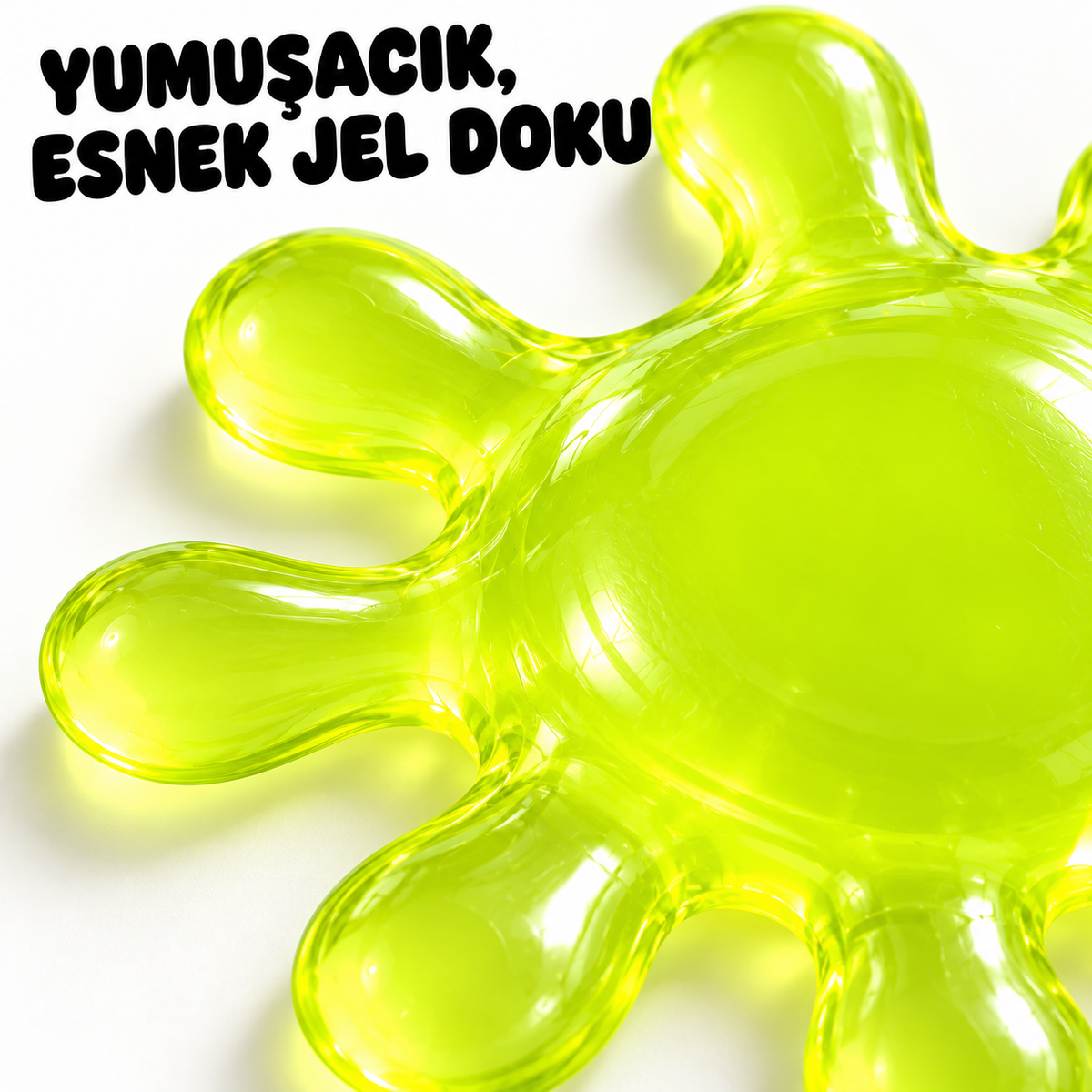 Splat Jel Squishy Oyuncak – Esneyen, Çekilen ve Yayılabilen Yumuşak Fidget Stres Oyuncağı, Çocuk ve Yetişkinler İçin Duyusal El Oyuncağı, Karışık Renk, 1 Adet