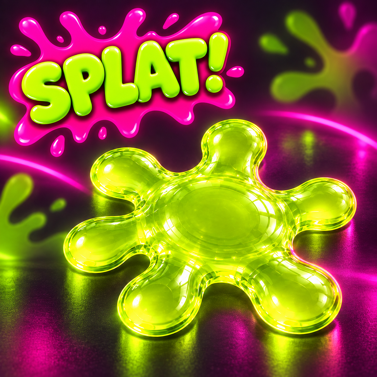 Splat Jel Squishy Oyuncak – Esneyen, Çekilen ve Yayılabilen Yumuşak Fidget Stres Oyuncağı, Çocuk ve Yetişkinler İçin Duyusal El Oyuncağı, Karışık Renk, 1 Adet